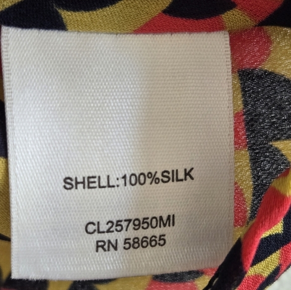 CLASSIQUES ENTIER Silk Draped Neck Sleeveless Top size Medium - Picture 9 of 10